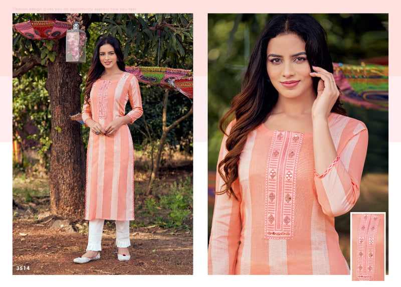 Rangoon Angel Cotton Embroidered Fancy Party Wear Kurtis