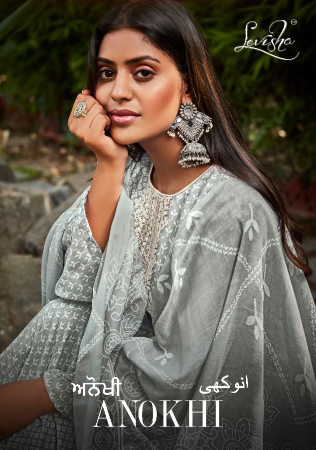 Levisha Anokhi Cotton Printed With Embroidery Designer Party Wear Salwar Kameez