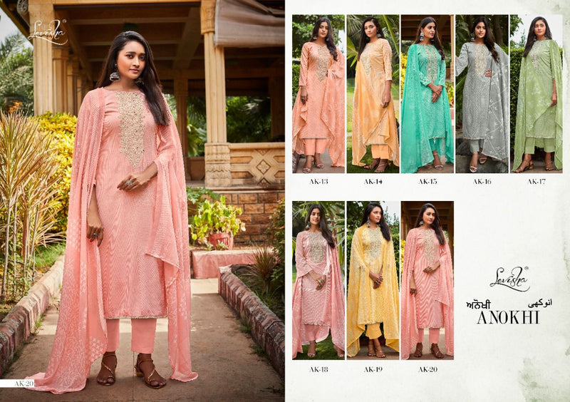 Levisha Anokhi Cotton Printed With Embroidery Designer Party Wear Salwar Kameez