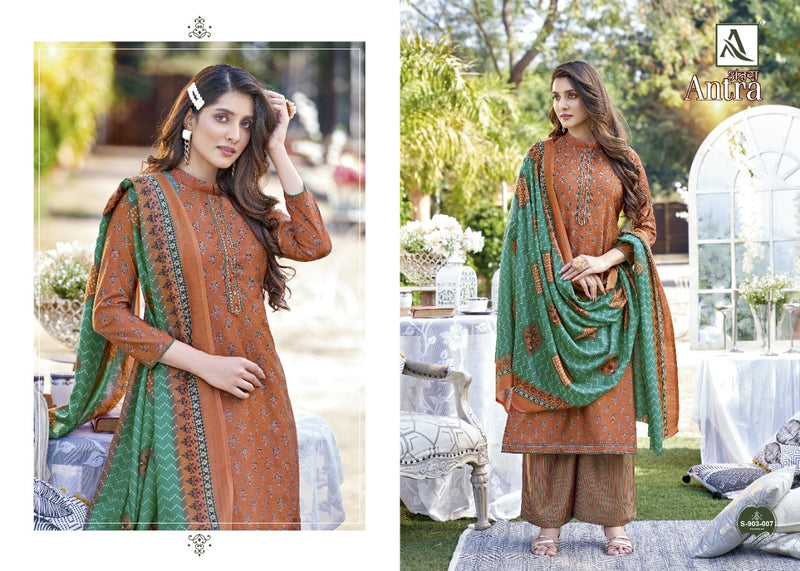 Alok Suits Antra Viscose Silk Digital Printed Party Wear Salwar Suits