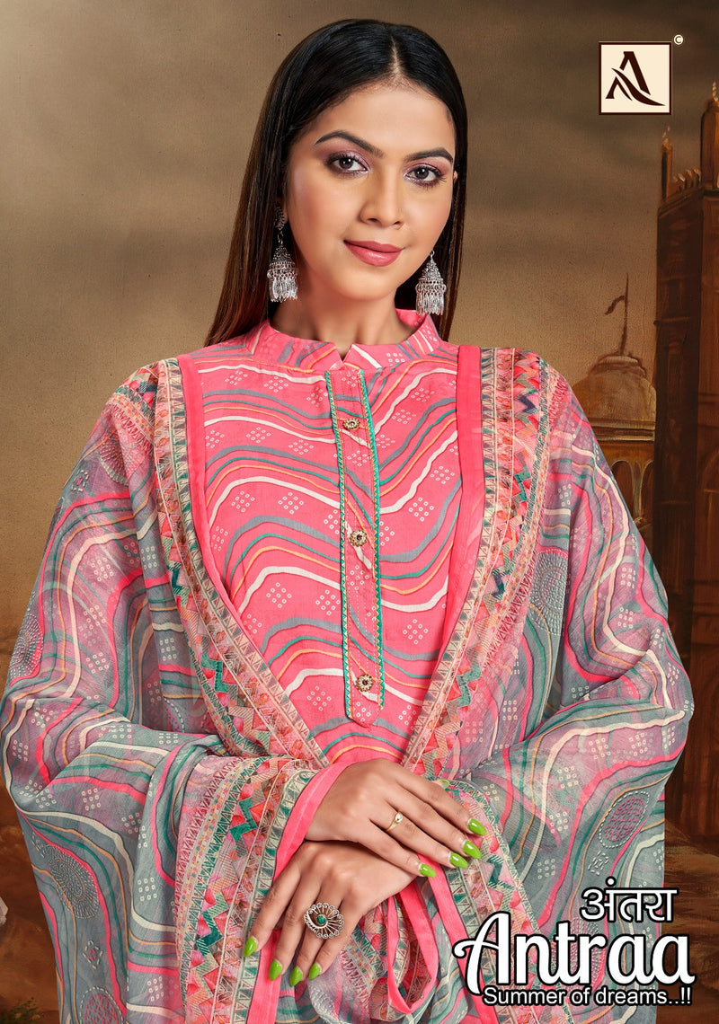 Alok Suits Antraa Jam Cotton Designer Digital Print Fancy Neck Pattern Fancy Designer Printed Salwar Suit