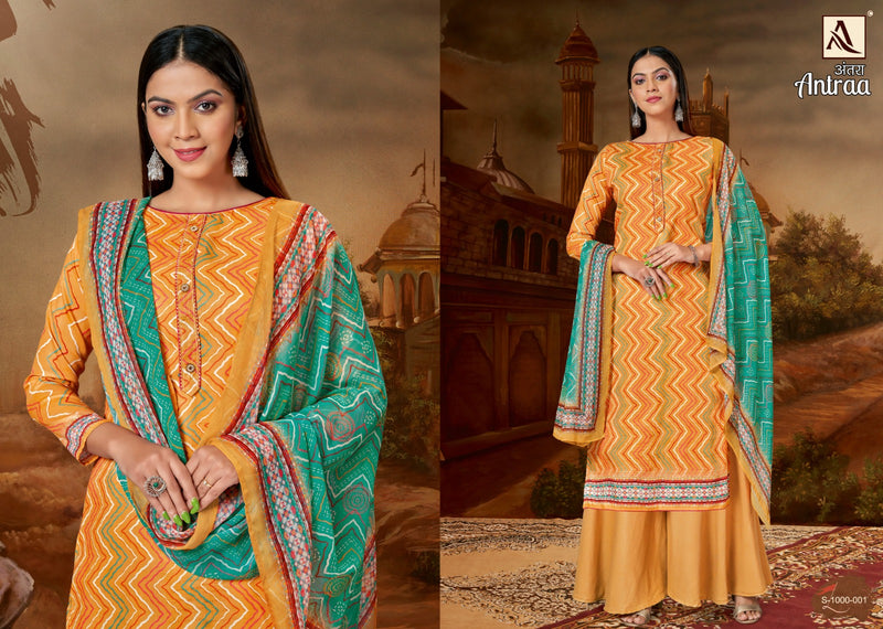 Alok Suits Antraa Jam Cotton Designer Digital Print Fancy Neck Pattern Fancy Designer Printed Salwar Suit