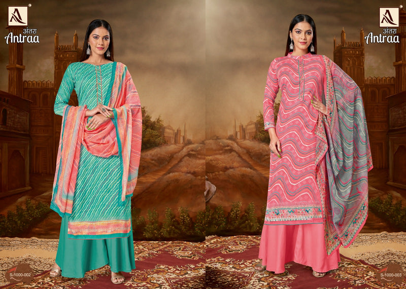 Alok Suits Antraa Jam Cotton Designer Digital Print Fancy Neck Pattern Fancy Designer Printed Salwar Suit