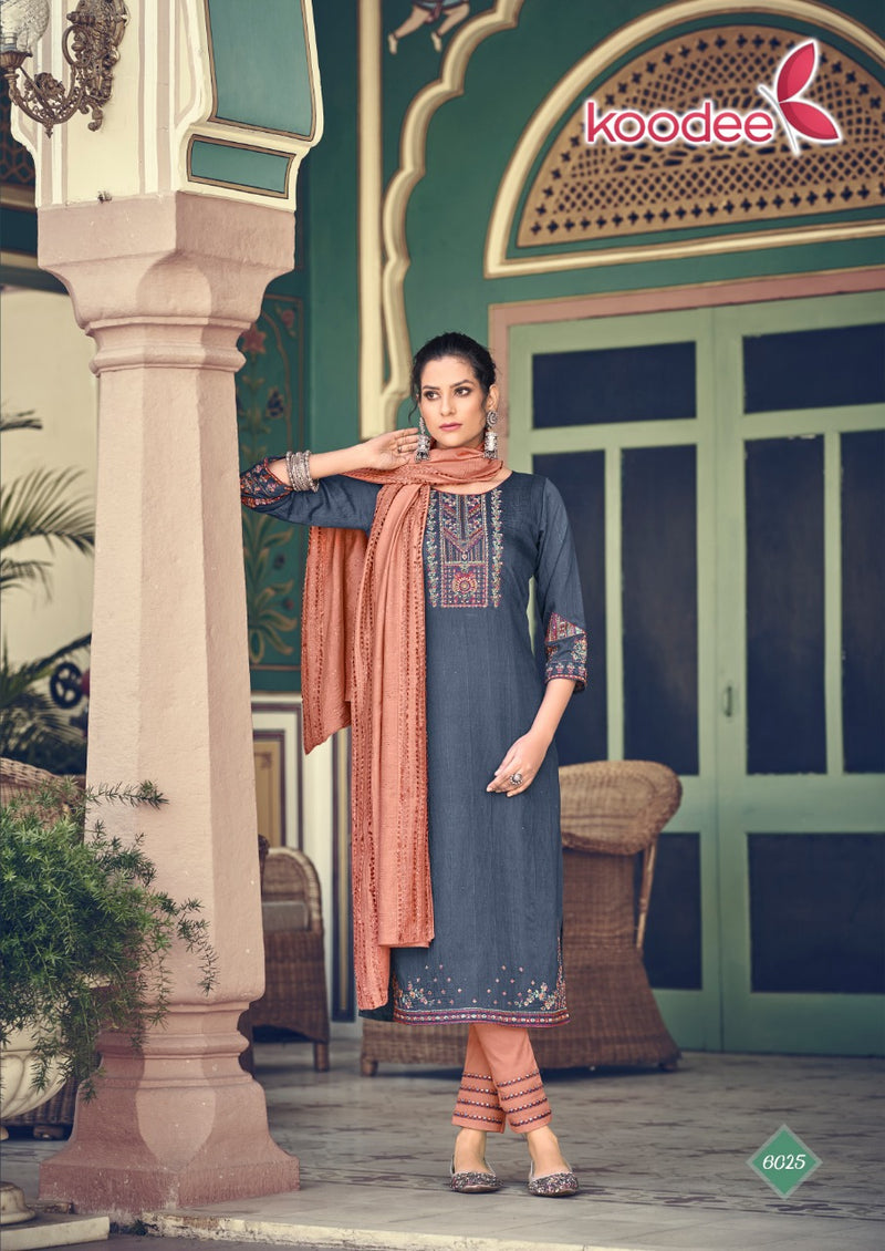 Koodee Fashion Anupama Vol 1 Viscose Fancy Party Kurtis With Dupatta & Bottom