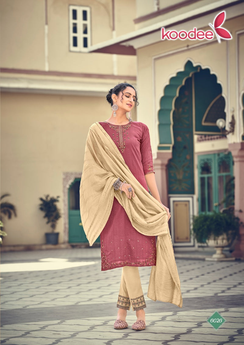 Koodee Fashion Anupama Vol 1 Viscose Fancy Party Kurtis With Dupatta & Bottom