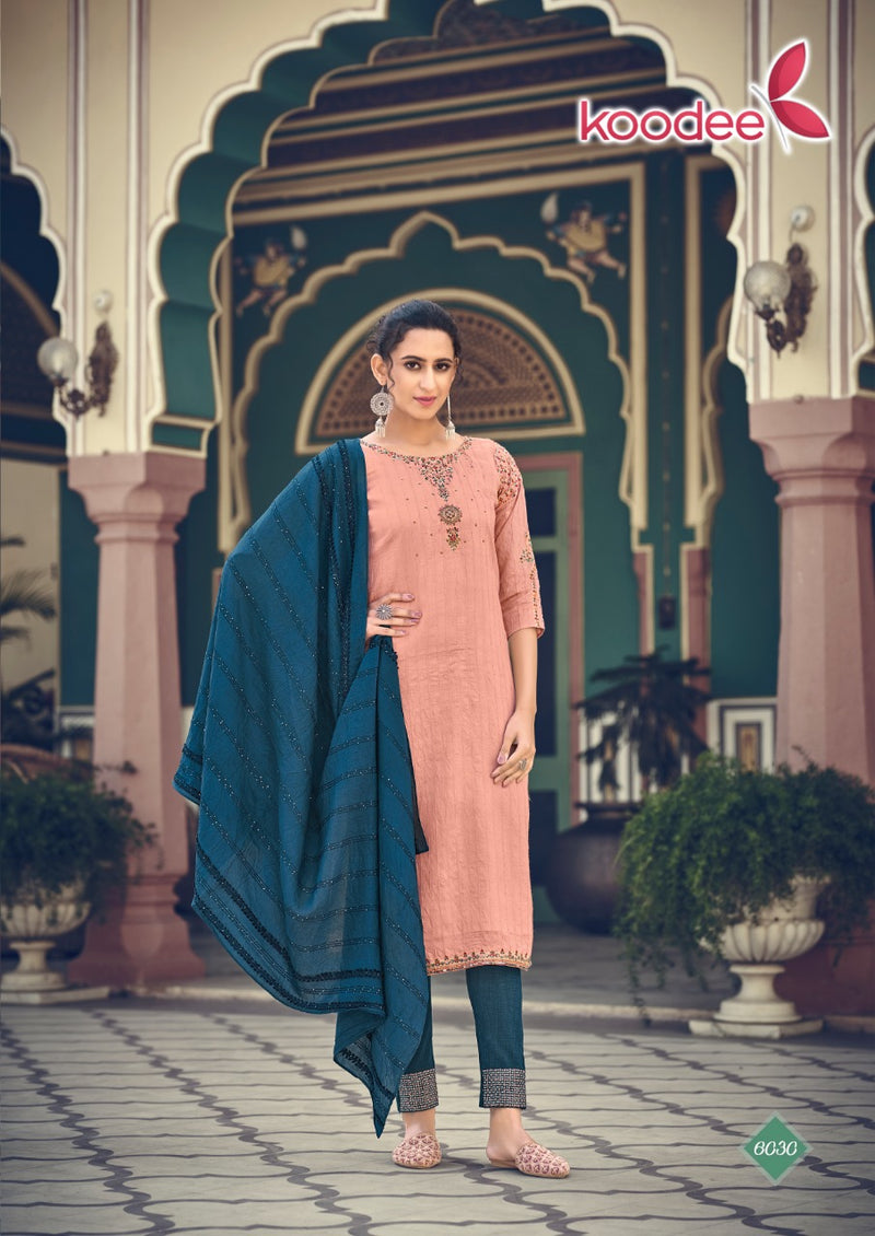 Koodee Fashion Anupama Vol 1 Viscose Fancy Party Kurtis With Dupatta & Bottom