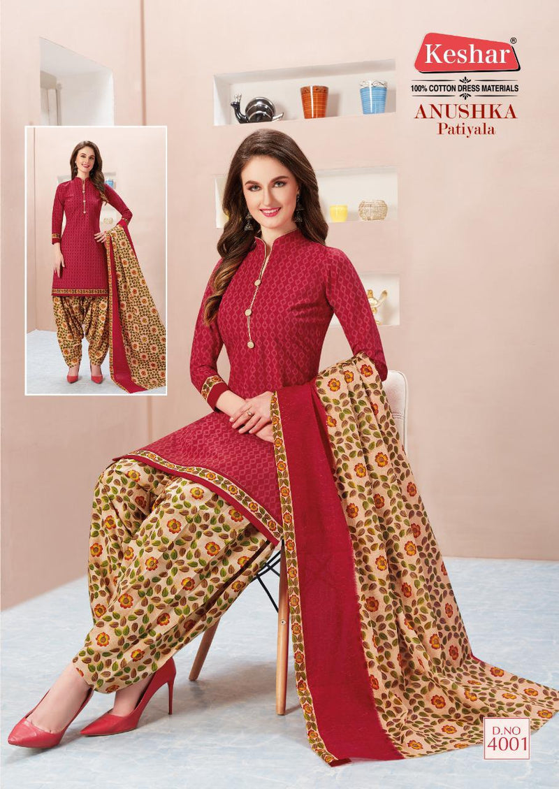 Kesar Anushka Vol 4 Cotton Printed Festive Wear Salwar Suits