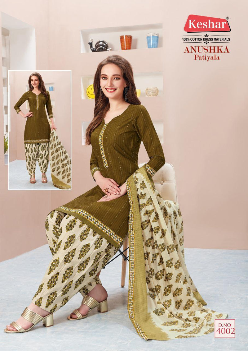 Kesar Anushka Vol 4 Cotton Printed Festive Wear Salwar Suits