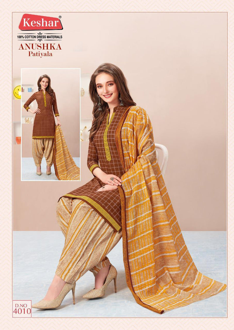 Kesar Anushka Vol 4 Cotton Printed Festive Wear Salwar Suits