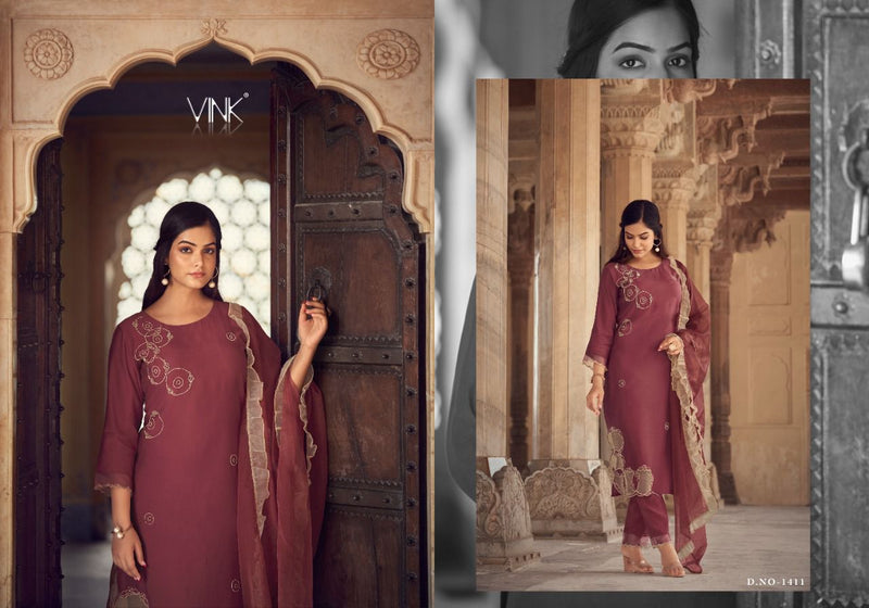 Vink Fashion Applique Viscose Beautiful Collections Of Party Wear Kurtis Combo Set