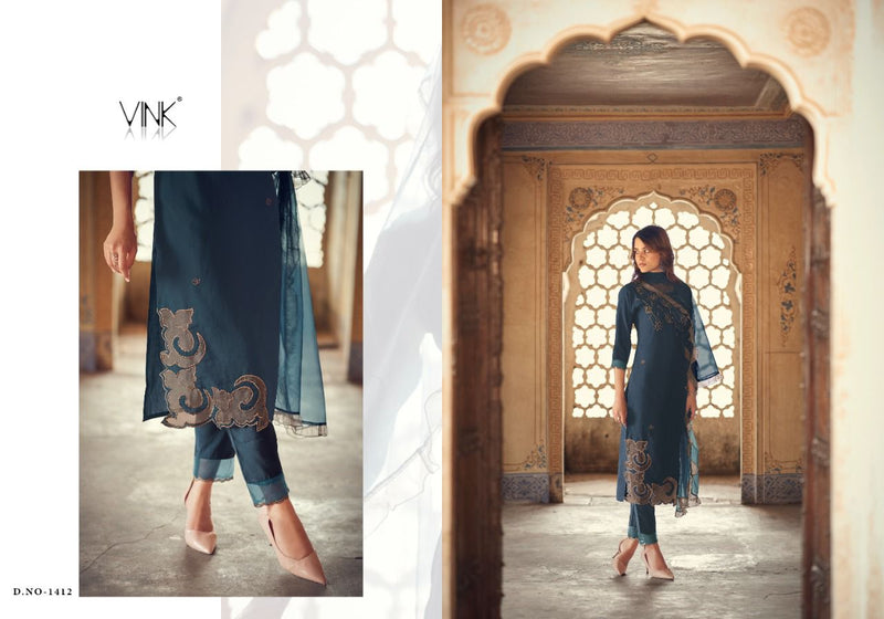 Vink Fashion Applique Viscose Beautiful Collections Of Party Wear Kurtis Combo Set