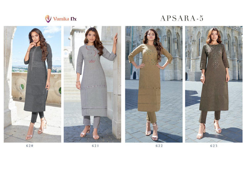 Vamika Dno 620 To 623 Cotton Stylish Designer Fancy Party Wear Casual Kurti