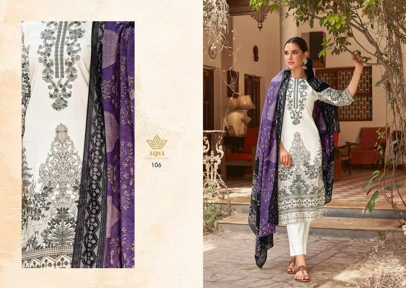 Aqsa Mehwish Cambric Cotton Pakistani Style Heavy Embroidered Party Wear Salwar Kameez