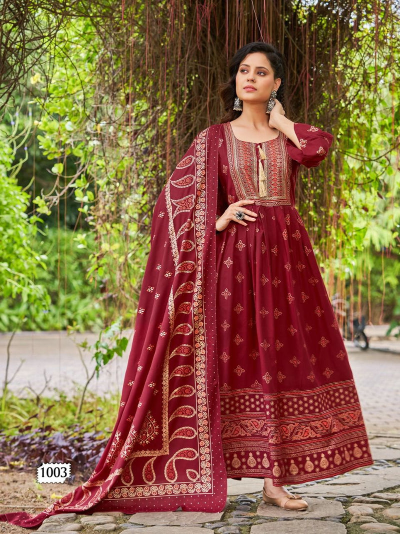 Banwery Fashion Arabic Kuthu Vol 3 Rayon With Fancy Work Stylish Designer Fancy Long Kurti