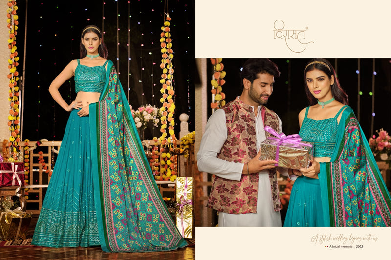 Virasat Ardhangini Georgette With Beautiful Embroidery Work Stylish Designer Festive Wear Fancy Long Kurti