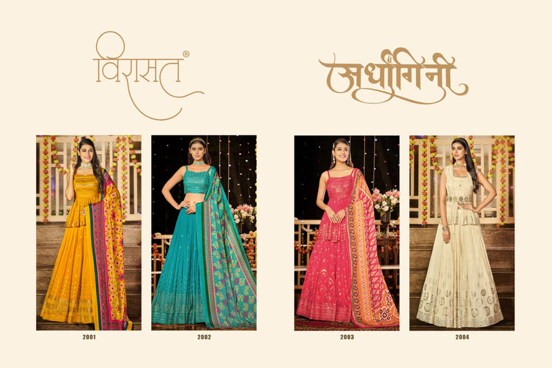 Virasat Ardhangini Georgette With Beautiful Embroidery Work Stylish Designer Festive Wear Fancy Long Kurti