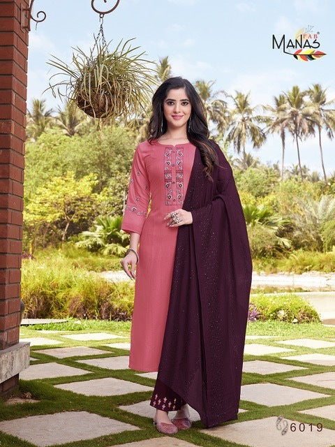 Manas Fab Arina Vol 4 Rayon Embroidered Designer Fancy Party Wear Kurtis