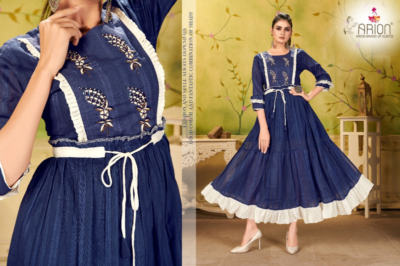 Maruti Boutique ArionMall Pure Viscose Partywear Gown