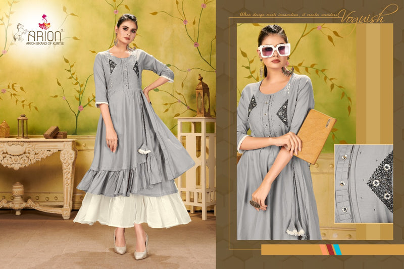 Maruti Boutique ArionMall Pure Viscose Partywear Gown