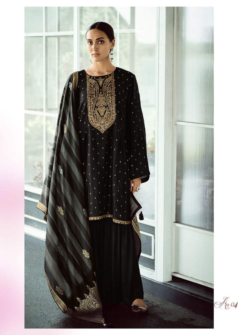 Varsha Dno As 1 To 4 Viscose With Heavy Embroidery Work Stylish Designer Party Wear Salwar Kameez