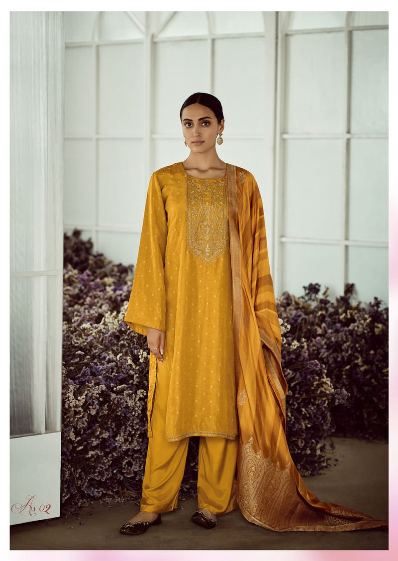 Varsha Dno As 1 To 4 Viscose With Heavy Embroidery Work Stylish Designer Party Wear Salwar Kameez