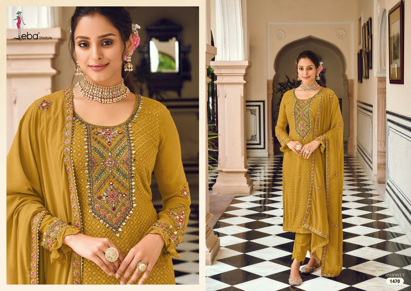 Eba Lifestyle Ashpreet Vol 7 Georgette With Embroidery Work Stylish Designer Fancy Salwar Kameez