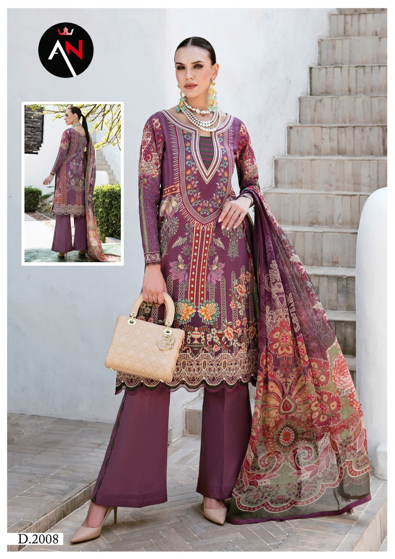 Asifa Nabeel Vol 2 Luxury Cotton Collection Mal Dupatta Printed Designer Salwar Kameez