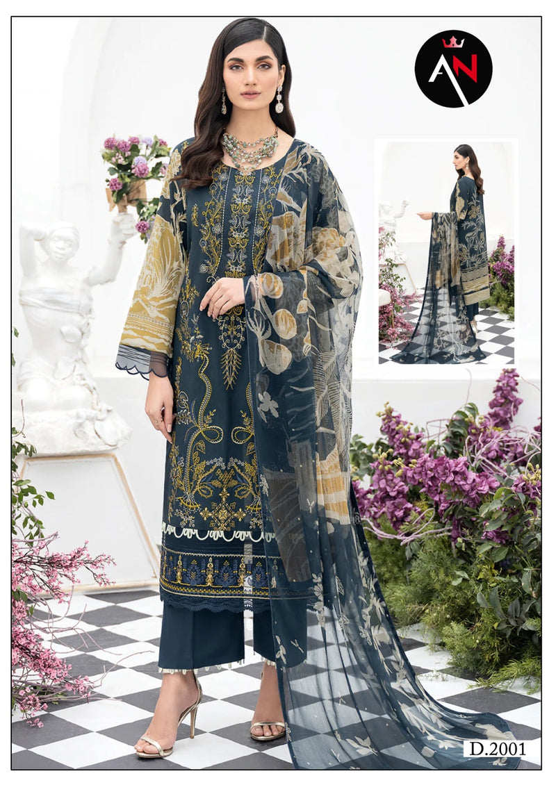 Asifa Nabeel Vol 2 Luxury Cotton Collection Mal Dupatta Printed Designer Salwar Kameez