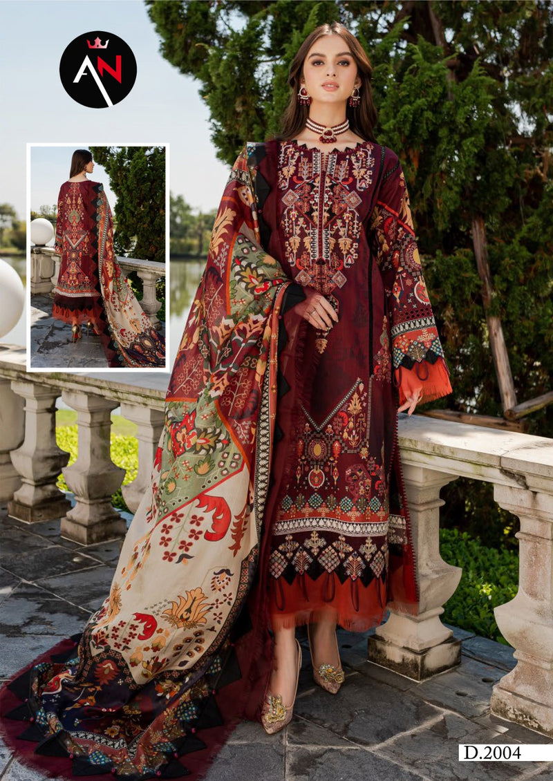 Asifa Nabeel Vol 2 Luxury Cotton Collection Mal Dupatta Printed Designer Salwar Kameez