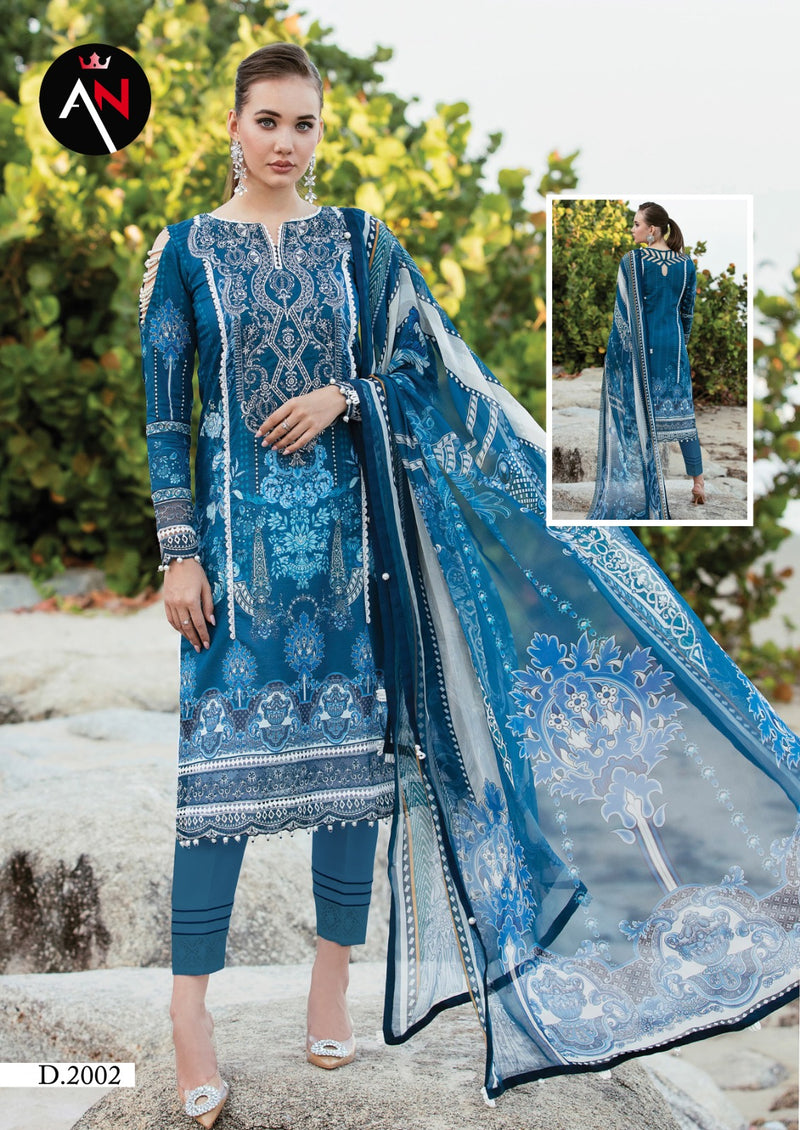 Asifa Nabeel Vol 2 Luxury Cotton Collection Mal Dupatta Printed Designer Salwar Kameez