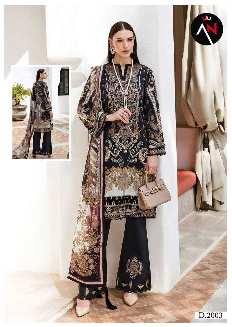 Asifa Nabeel Vol 2 Luxury Cotton Collection Mal Dupatta Printed Designer Salwar Kameez