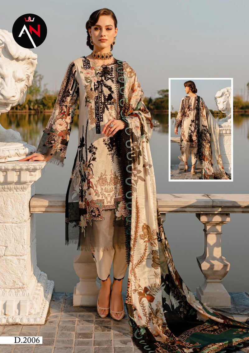 Asifa Nabeel Vol 2 Luxury Cotton Collection Mal Dupatta Printed Designer Salwar Kameez