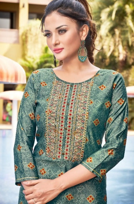 Kalaroop Kajree Fashion Aston Modal Silk Party Wear Kurtis