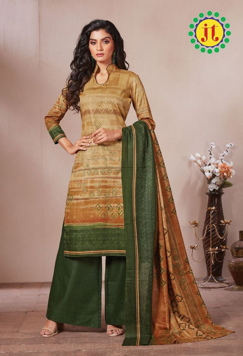 Jt Atifa Satin Fabrics Digital Printed Festive Wear Salwar Suits