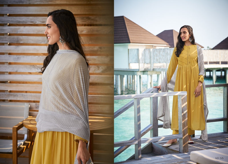 Varsha Audry Muslin Embroidered Designer Festive Wear Suits