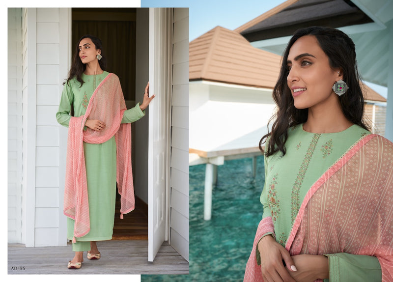 Varsha Audry Muslin Embroidered Designer Festive Wear Suits