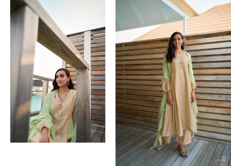 Varsha Audry Muslin Embroidered Designer Festive Wear Suits