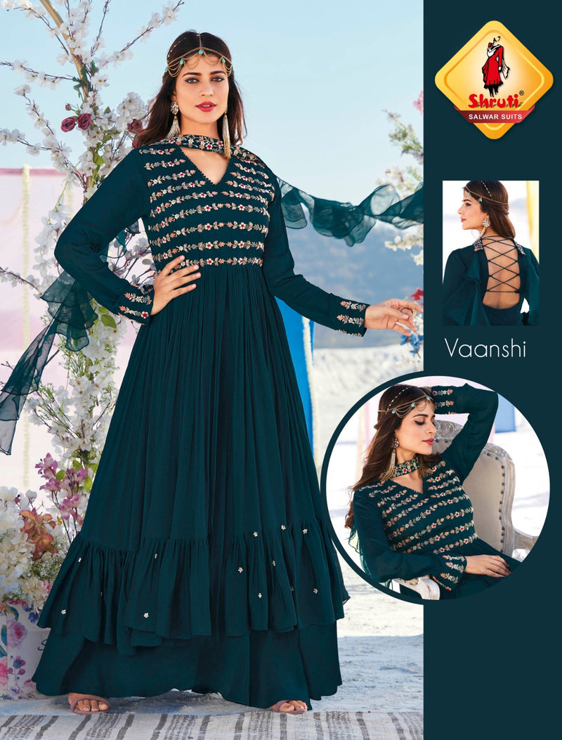 Shruti Suits Aura Pure Viscose Georgette Partywear Designer Kurti