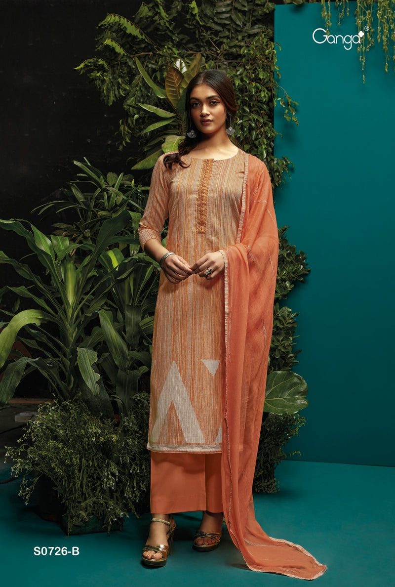 Ganga Auri Jacquard Embroidered Party Wear Salwar Suits