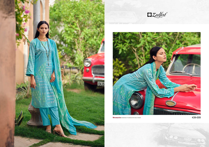 Zulfat Anurika Pure Cotton With Printed Work Stylish Designer Casual Look Fancy Salwar Kameez