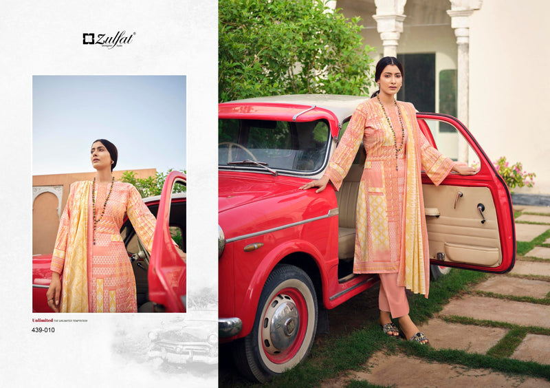 Zulfat Anurika Pure Cotton With Printed Work Stylish Designer Casual Look Fancy Salwar Kameez