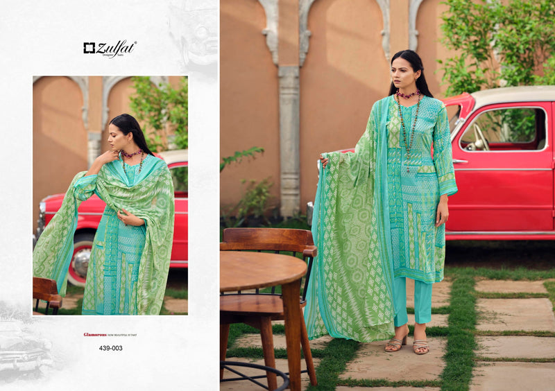 Zulfat Anurika Pure Cotton With Printed Work Stylish Designer Casual Look Fancy Salwar Kameez