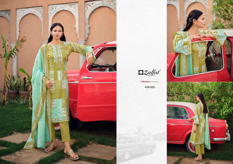 Zulfat Anurika Pure Cotton With Printed Work Stylish Designer Casual Look Fancy Salwar Kameez