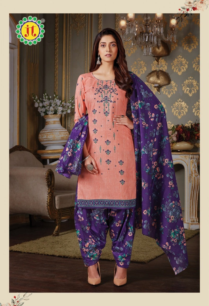 Jt Avantika Vol 15 Cotton Printed Patiyala Style Party Wear Salwar Kameez