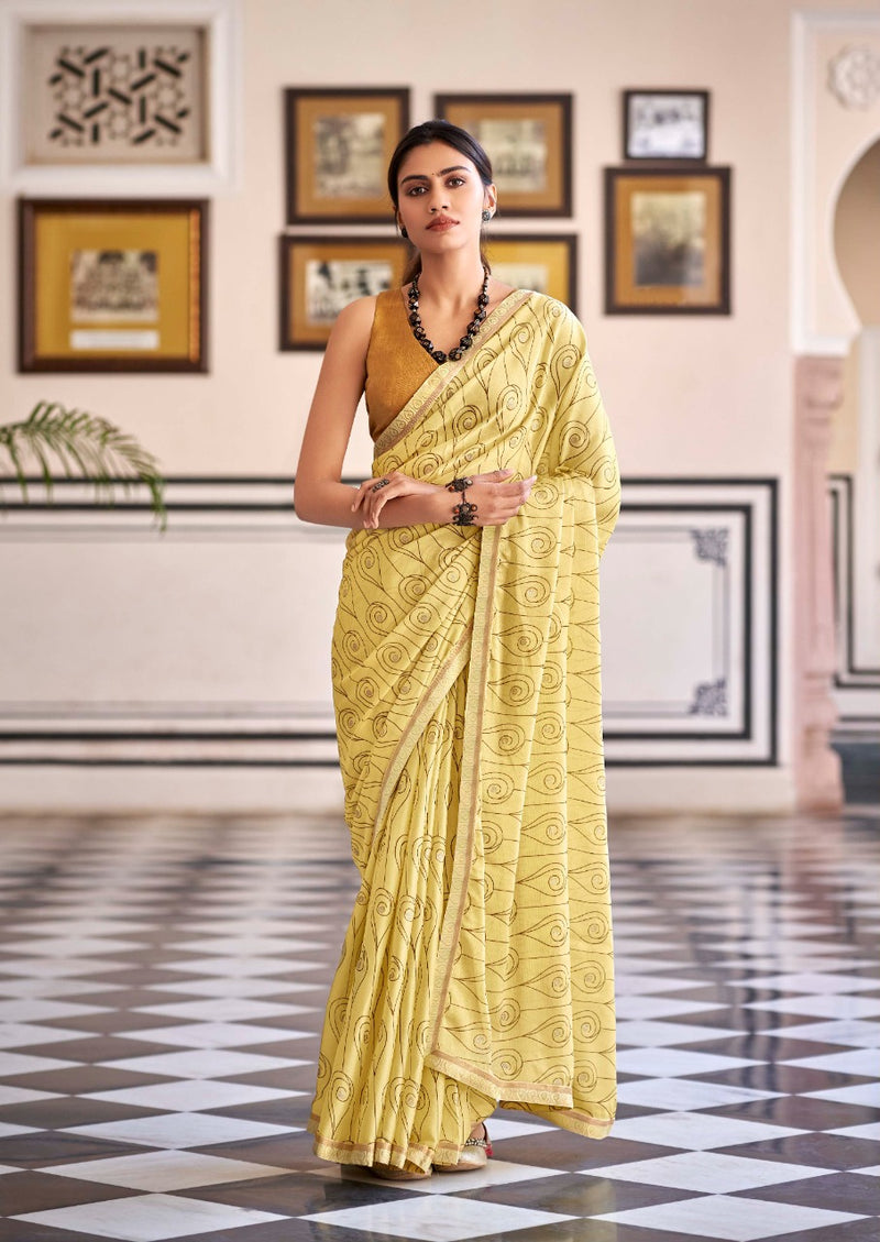 Kashvi Creation Aayushi Moss Fancy Stylish Festive Wear Sarees With Beautiful Colors