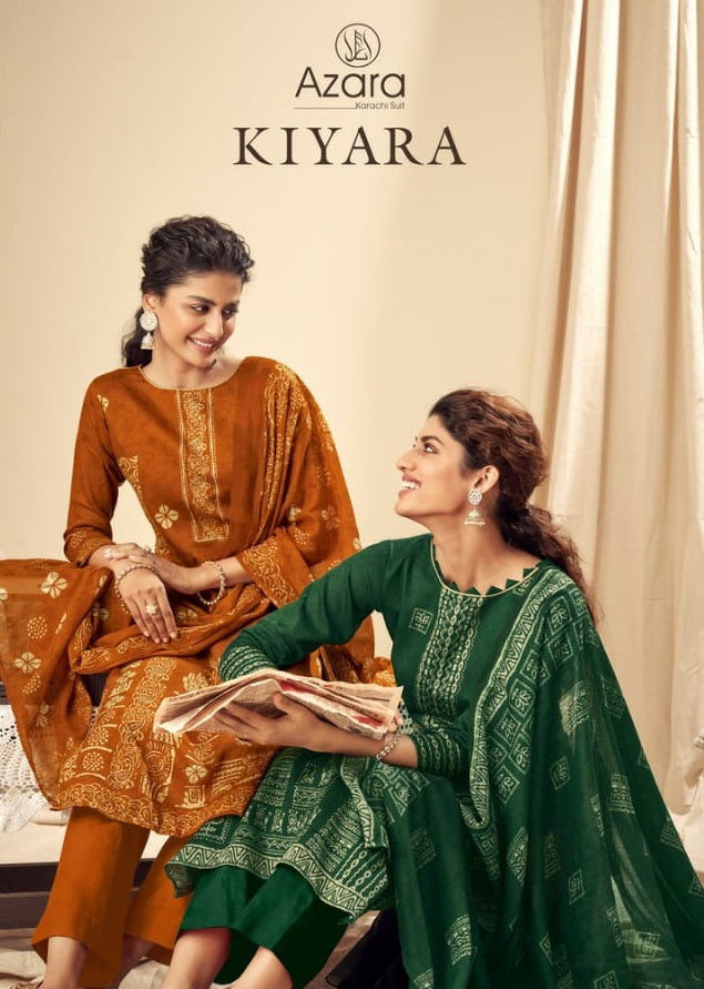 Azara Kiyara Jam Cotton  With Print Party Wear Salwar Suits