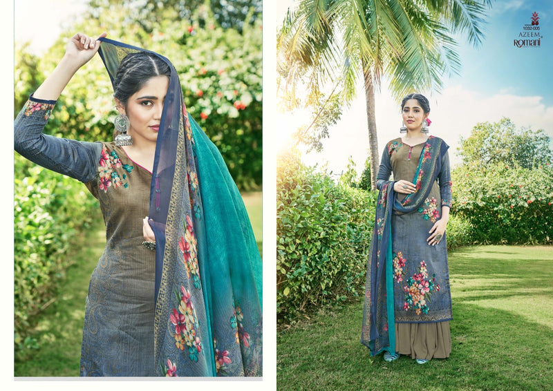 Romani Azeem Jam Cotton Digital Printed Festive Wear Salwar Kameez