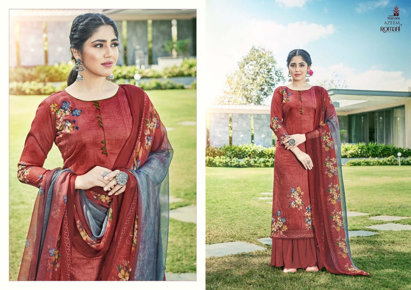 Romani Azeem Jam Cotton Digital Printed Festive Wear Salwar Kameez