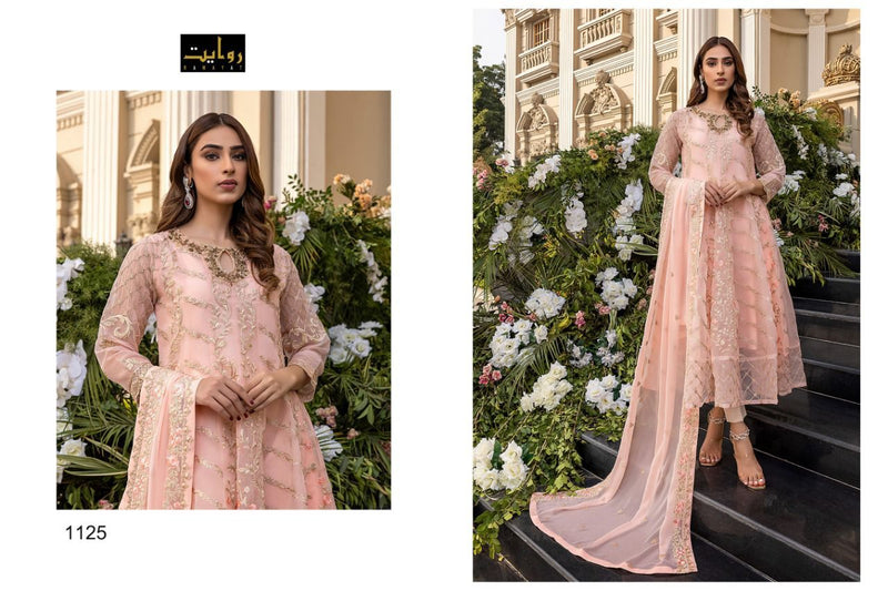 Rawayat Azure Vol 1 Butterfly Net With Fancy Work Stylish Designer Party Wear Salwar Kameez