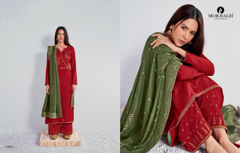 Aashirwad Creation Chitrakari Premium Tussar Silk Partywear Designer Suit
